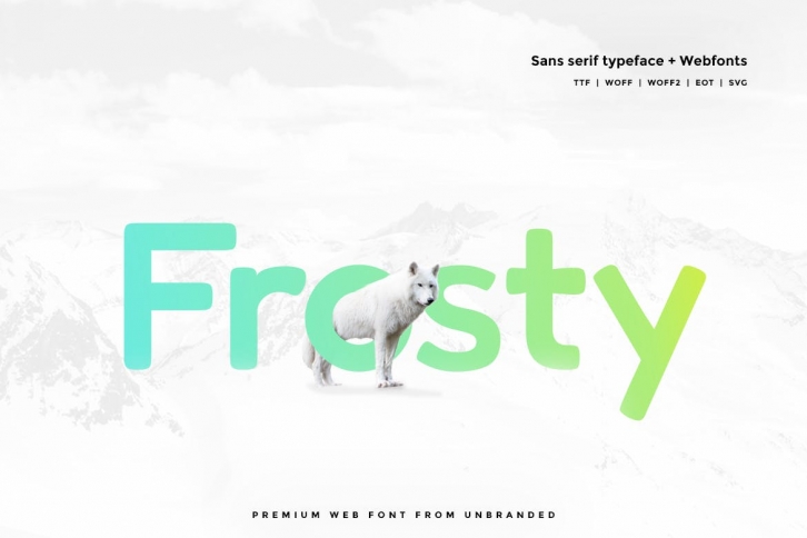 Frosty - Modern Typeface with WebFonts Font Download