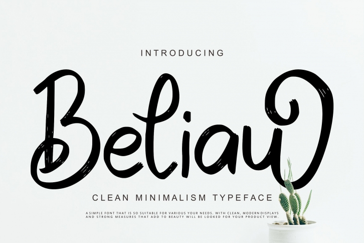 Beliau | Clean Minimalism Typeface Font Download