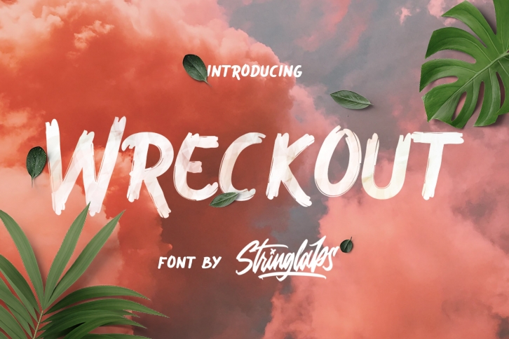 Wreckout - Decorative Brush Font Font Download