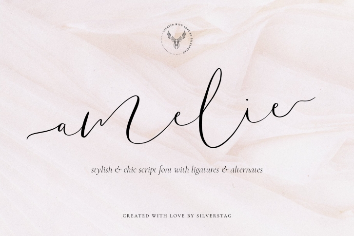 Amelie - Chic & Elegant Script Font Font Download