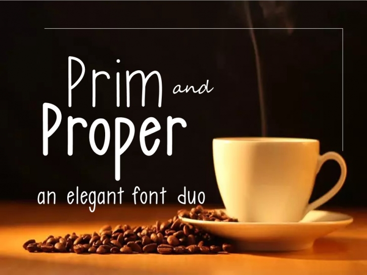 Prim and Proper Font Duo Font Download