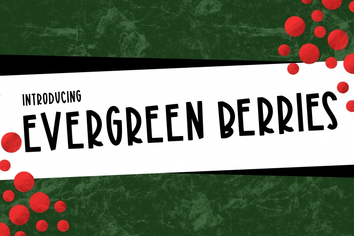 Evergreen Berries a Joyful Font Font Download