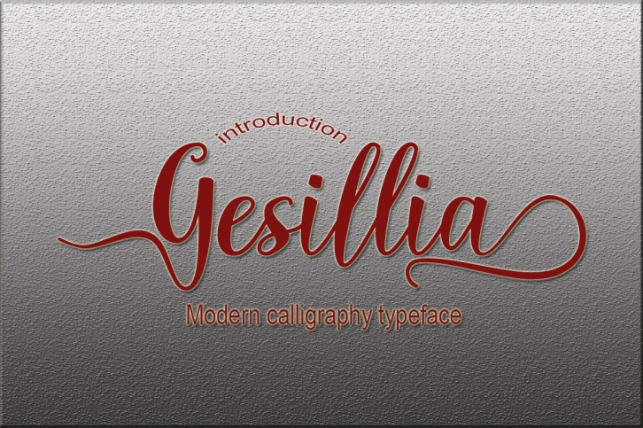 Gesillia Script Font Font Download