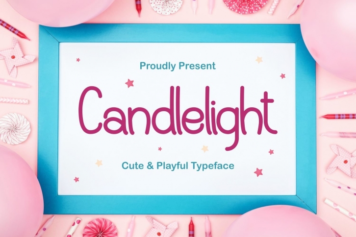 Candlelight - Cute & Playful Typeface Font Download