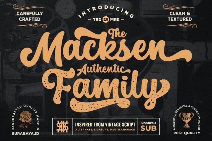 The Macksen Font - Bold Script Font Font Download
