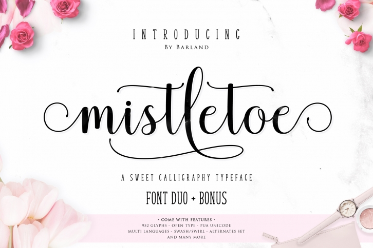 Mistletoe - Font Duo + Bonus Font Download