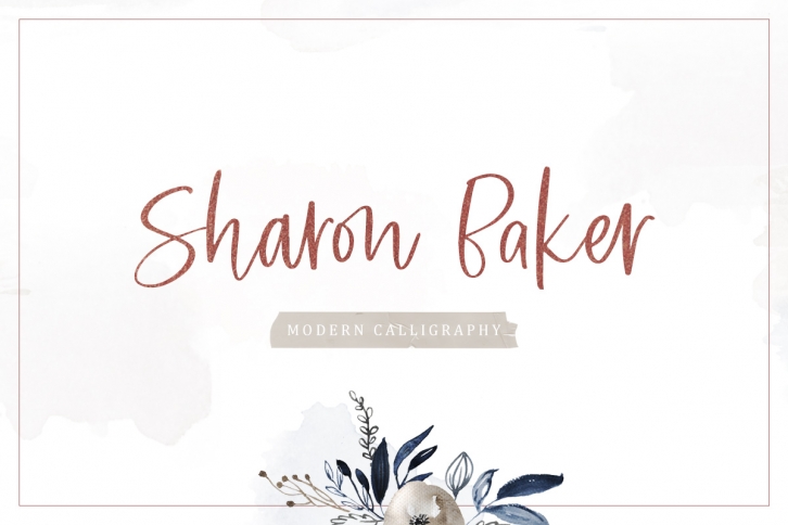 Sharon Baker - Modern Script Font Download