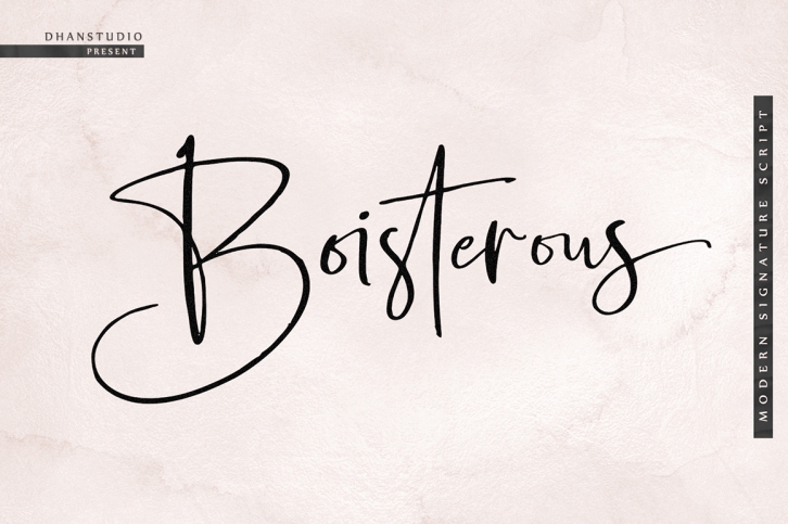 Boisterous Signature Script Font Download