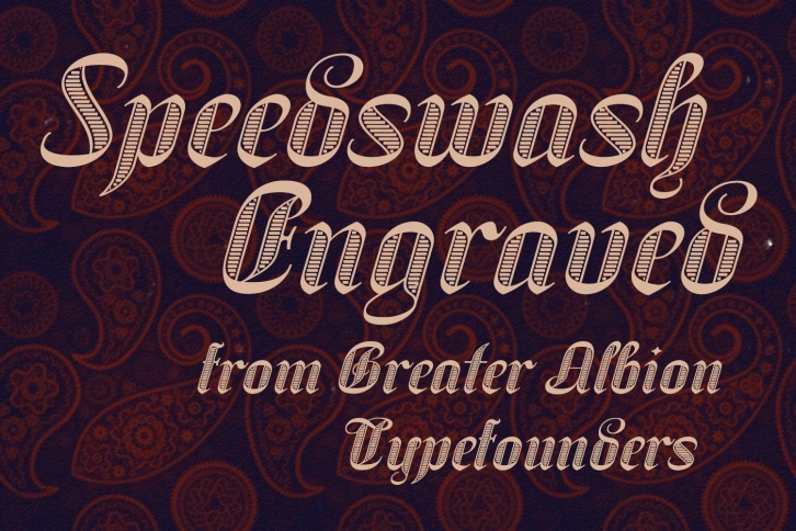 Speedswash Engraved Font Download
