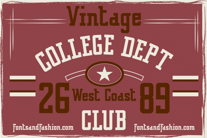 Vintage College Dept_Pure Font Download