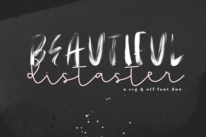 Beautiful Disaster OTF & SVG Font Font Download