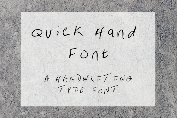 Quick Hand Font Download