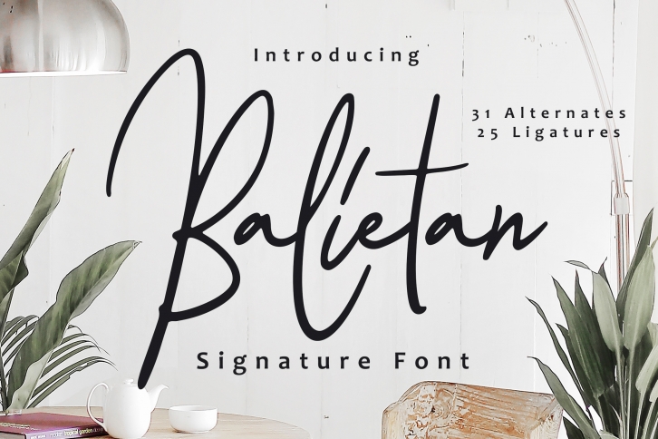 Balietan Signature Font Font Download