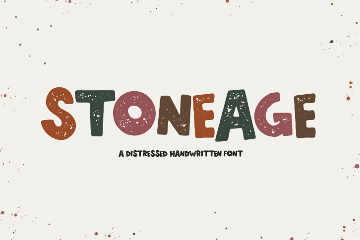 StoneAge - A Distressed Handwritten Font Font Download
