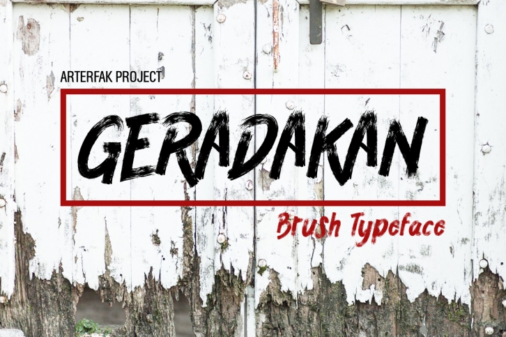 Geradakan Typeface Font Download