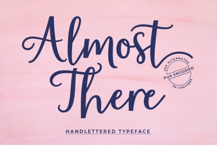 Almost There Script Typeface Font Download