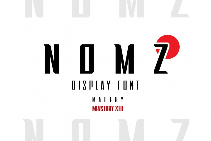 Nomz | Display Font Font Download