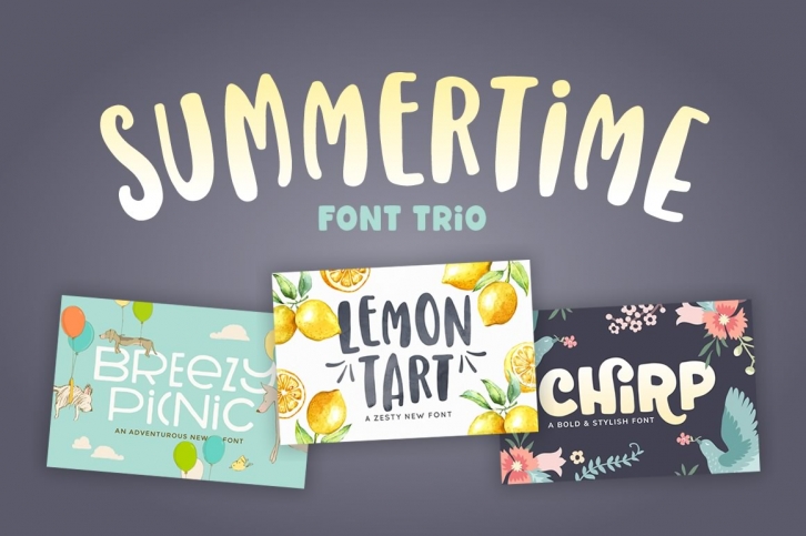 Summertime Font Trio Font Download