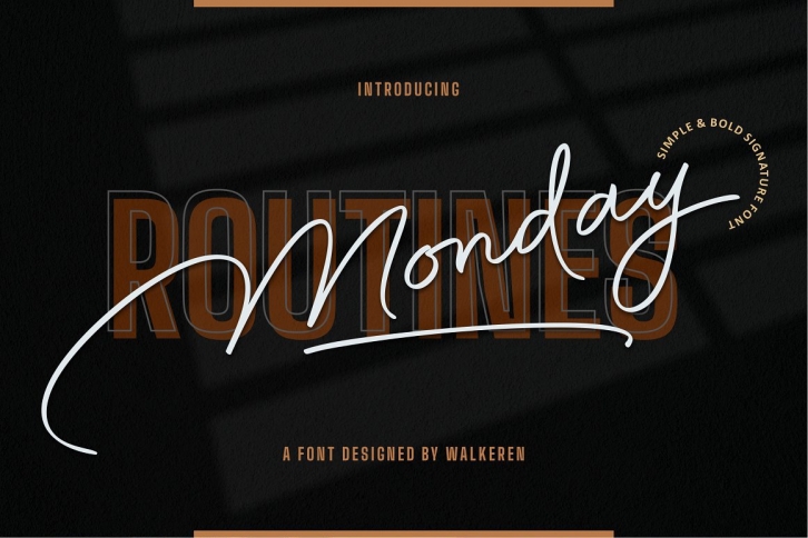 Monday Routines - Signature Font Font Download