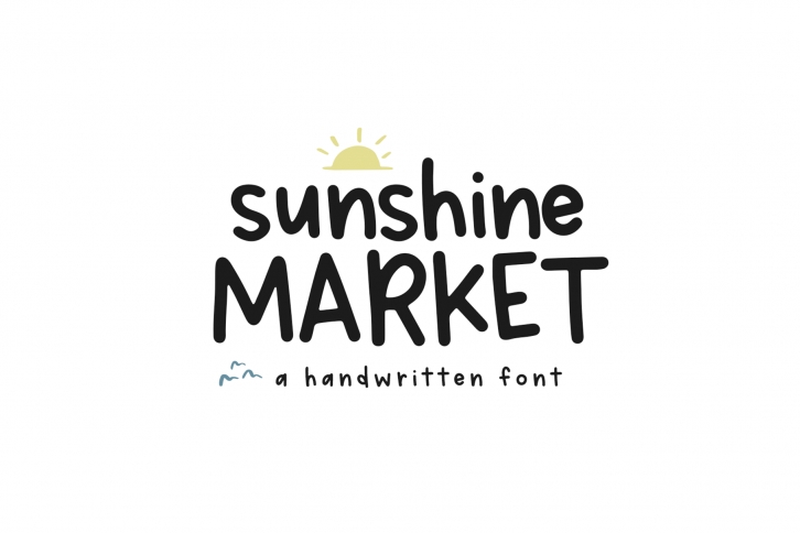 Sunshine Market - A Handwritten Font Font Download
