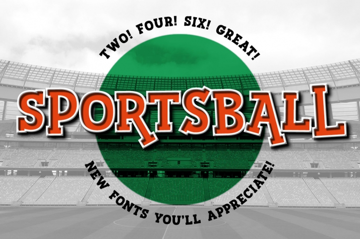 Sportsball - fun font with alternates! Font Download