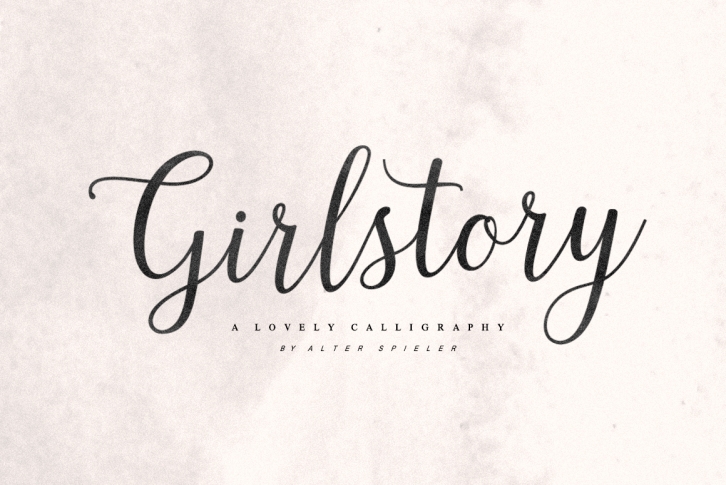 Girlstory A Lovely Calligraphy Font Download