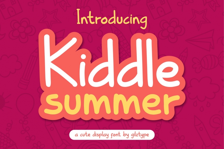 Kiddle Summer - Cute Display Font Font Download