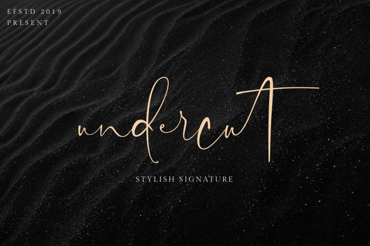 Undercut | Stylish Signature Font Download