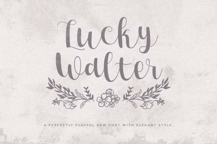 Lucky Walter - Elegant Style Font! Font Download