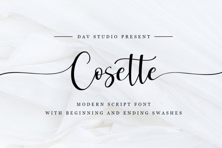 Cosette - Modern Script Font Font Download