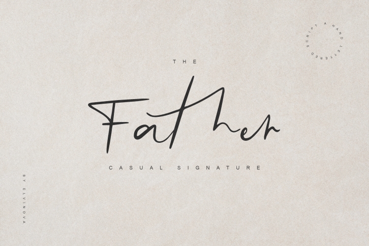 Father Casual Script Font Font Download