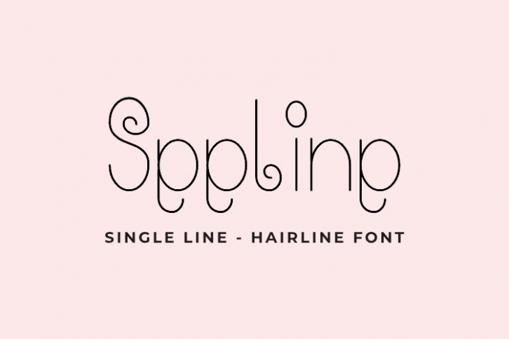 Seeline - Single Line - Hair Line Font Font Download