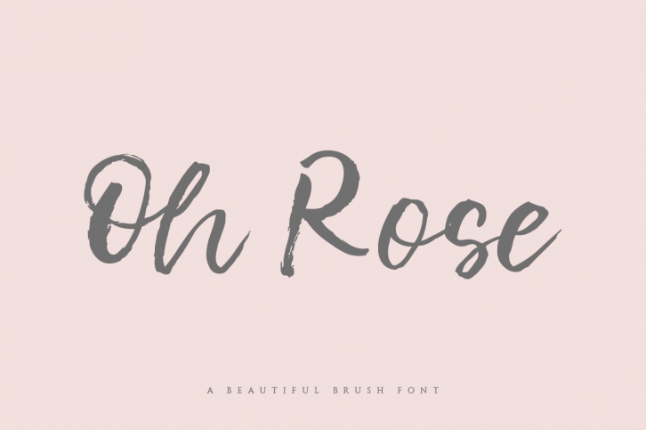 Oh Rose Brush Font Font Download