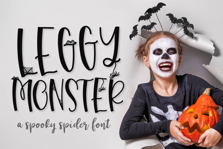 Leggy Monster - A Halloween Spider Font! Font Download