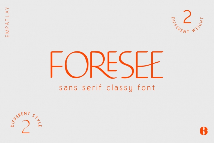 Foresee | Sans Serif Classy Font Font Download