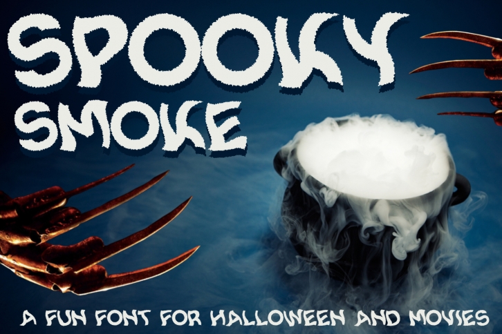 Spooky Smoke - Halloween & Twisted Font Font Download