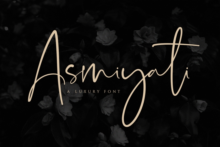 Asmiyati | A Luxury Script Font Font Download