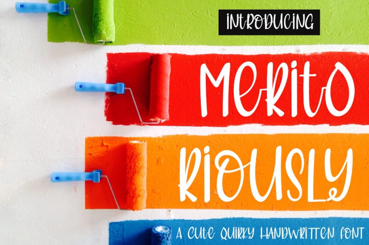 Meritoriously a Cute Quirky Handwritten Font Font Download