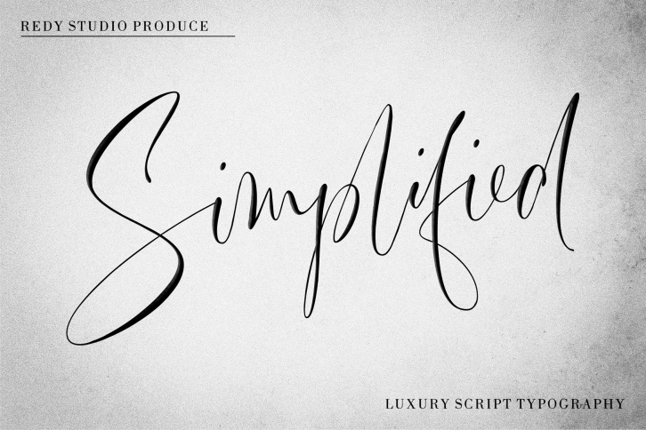 Simplified | Luxury Script Font Download