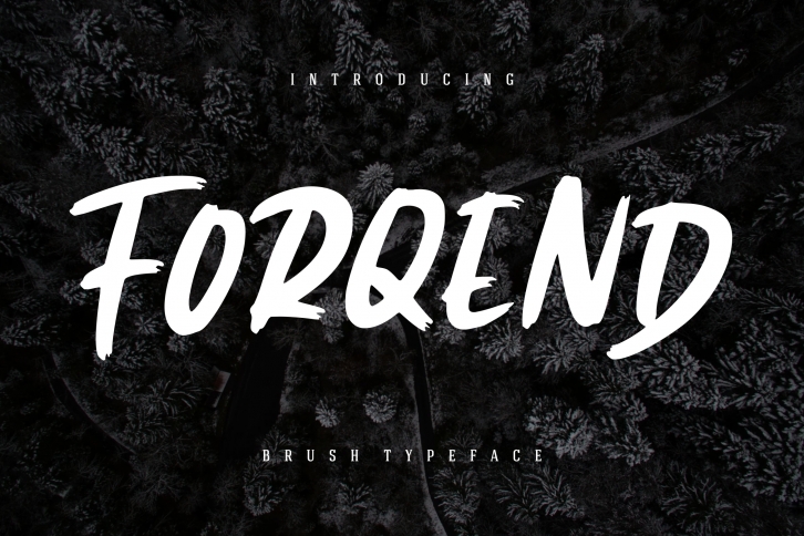 Forqend Brush Typeface Font Download