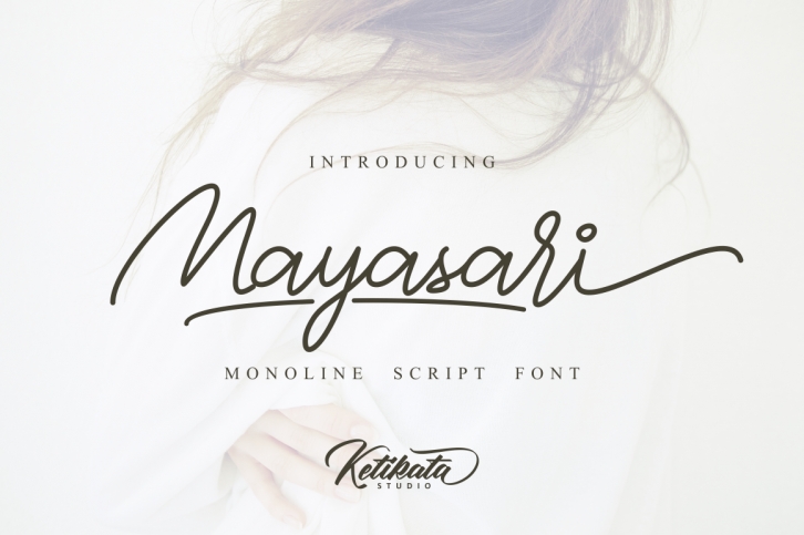 Mayasari Monoline Script Font Download