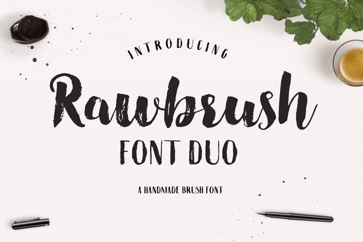Rawbrush Font Duo Font Download