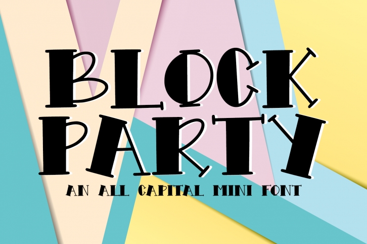 Block Party - An All Caps Mini Font Font Download