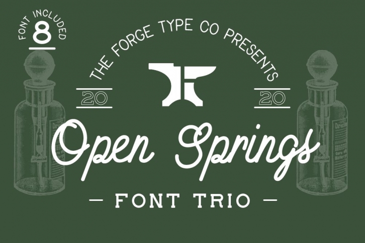 Open Springs - Font Trio Font Download
