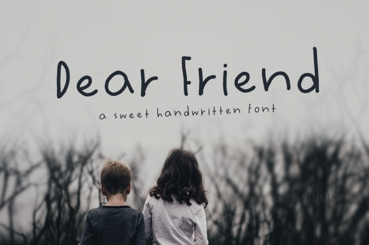 Dear Friend Hand Drawn Font Font Download
