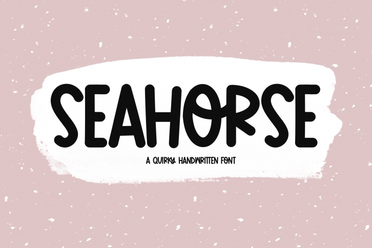 Seahorse - A Fun & Quirky Handwritten Font Font Download