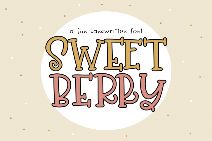 Sweet Berry - A Fun Handwritten Font Font Download