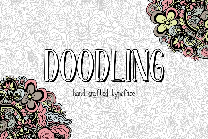 Doodling - hand crafted typeface Font Download