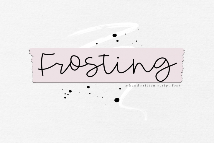 Frosting - Handwritten Script Font Font Download