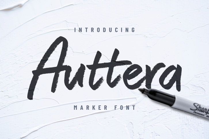 Auttera MarkerBrush Font Font Download